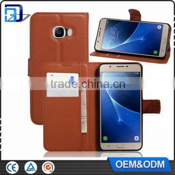 For Samsung Galaxy C5 Leather Case, Litchi Skin Leather Flip Case For Samsung Galaxy C5 C5000 Cell Phone Accessories