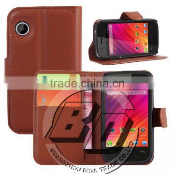 New Design Classical Flip Magnetic wallet leather case with card slots For Wiko Ozzy pu case factory price
