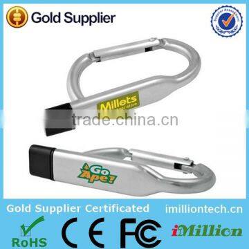 Precise and professional Carabiner usb flash drive 2.0 32GB