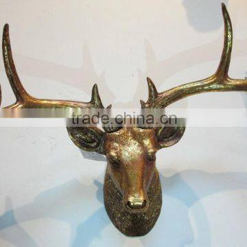 resin wall mounted deer head for home decoration