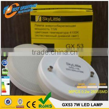 GX53283530D CE RoHS PSE REACH Approved 2835SMD 6W LED GX53 Dimmable Lamp