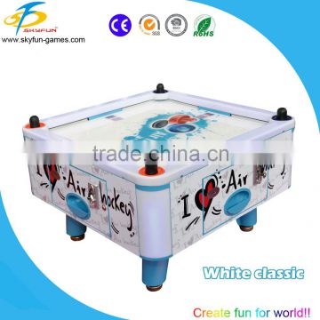 Funny 4 person air hockey table for sale,coin operated air hockey table machine