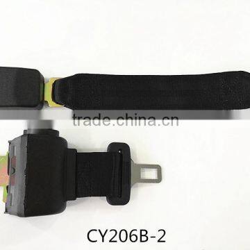 Retractable 2 point car seat belt