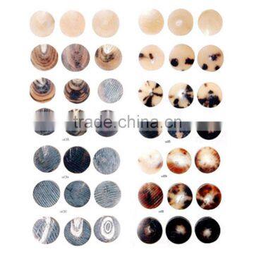 Buffalo & Cow Horns Button Blanks/Buffalo Bone Buttons Blanks For Garment High Quality Natural Buttons