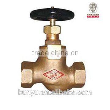 female threaded bronze stop marine valve