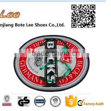 2015 promotional pe board advertising flip flop custom