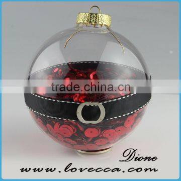 2015 NEW ARRIVAL !!! Clear Angle Inside Christmas Ball in 10cm