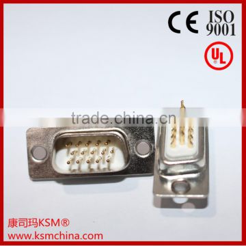 D-sub hdb connector for wire male 15 pin