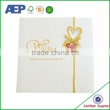 Customized Cheap Wholesale Wedding Invitation Pearl Card