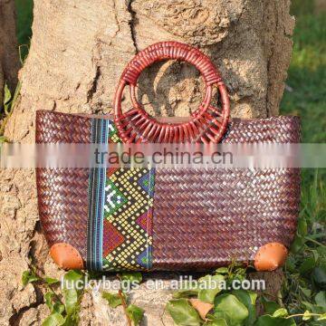 2016 newest beach bag thailand straws for girls ladies handbag straw bag for women vacation on beach bag