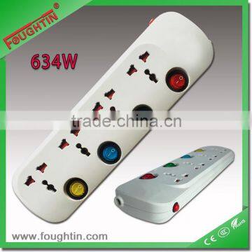 EXTENSION SOCKET OUTLET 4WAY MULTI SOCKET WITH COLORFUL SWITCH AND LIGHT
