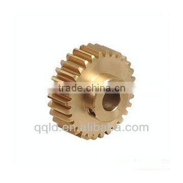 Small brass gear used in agriculture machinery tractor