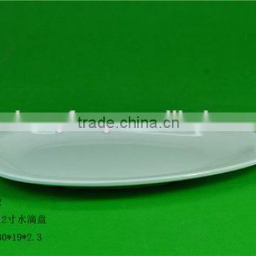 Melamine Water Drop Shape Plastic Dinner Tray