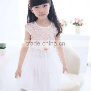 Summer girl dress, chiffon lace dress, korea style wear for kids