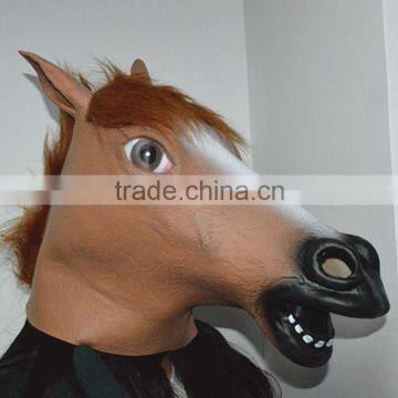 Hot Selling Eco-Friendly Natural Latex Horse Mask Full Head Animal Mask photo-2