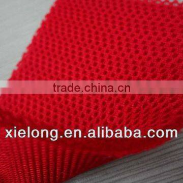 Red 3D space 100% polyester mesh fabric