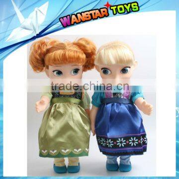 2014 new design 12 inch fashion dolls frozen princess anna and elsa 2 models mix