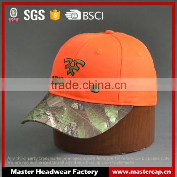 Hot style camo baseball cap and two color baseball cap