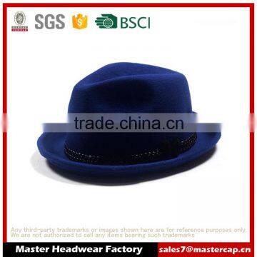 Blue Fedora Hat Block Hat