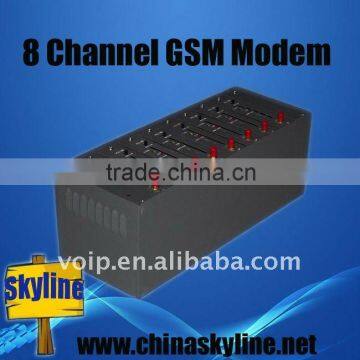 HOT SALE! 8 Channel GSM Modem RS232 /Bulk SMS platform/Cluster sending SMS