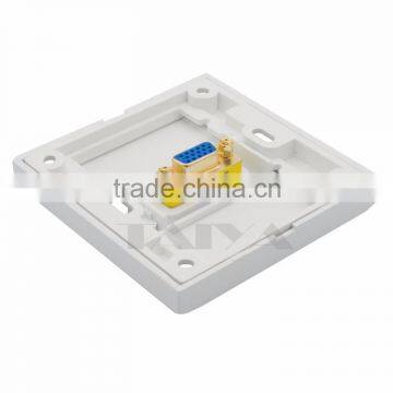VGA Wall Plate With Golden Plate
