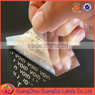 OEM self adhesive label custom anti counterfeit hologram sticker