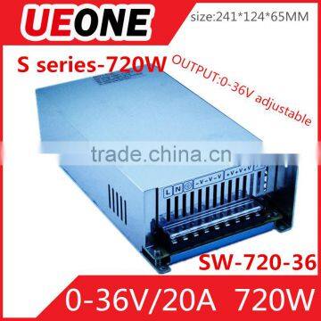 0-36v 20a adjustable switching power supply 720W 36V adjustable power supply SW-720-36