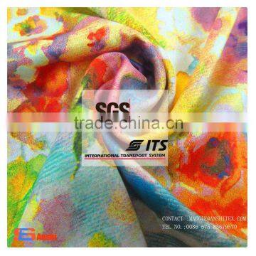 Fabric Printing Satin Top Digital Textile Fashion Satin Blouses Stitch Fashion Wholesaler photo-4