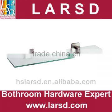 wall mounted glass shelf holder with frosted glass