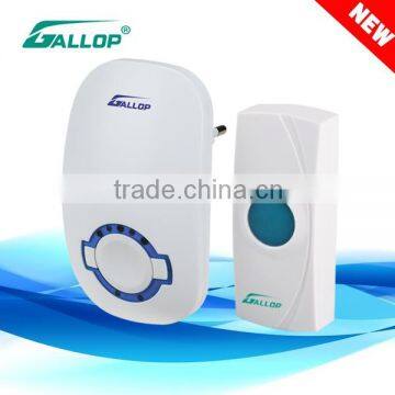 Gallop D-139 rainproof IP44 power source long working range wireless doorbell