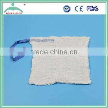 100% cotton medical absorbent X-RAY and blue loop surgical towel and Lap Sponge, surgical towel