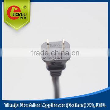 2 pins The USA STANDARD UL/CUL POWER PLUG POWER CABLE CE VDE ROHS POWER PLUG
