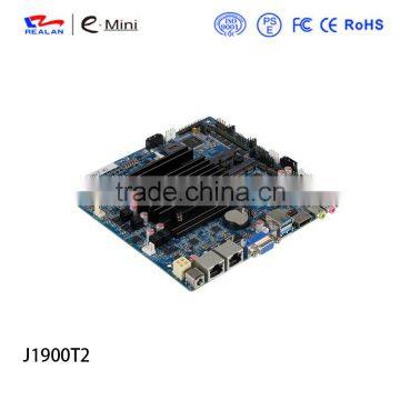 Realan Desktop Fanless Mini-ITX Motherboards With J1900 Processor 2 Lan 6 Com Hdmi and Vga photo-4