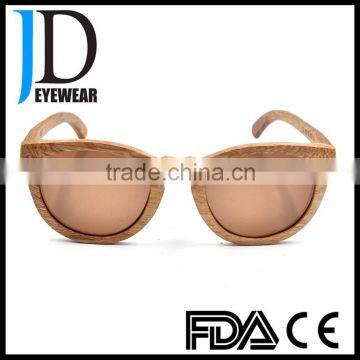 retro circle brown wood sunglasses zebra fda hinge inserted high quality sunglasses