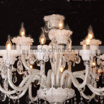 White Glass Home Decoration Chandeliers photo-4