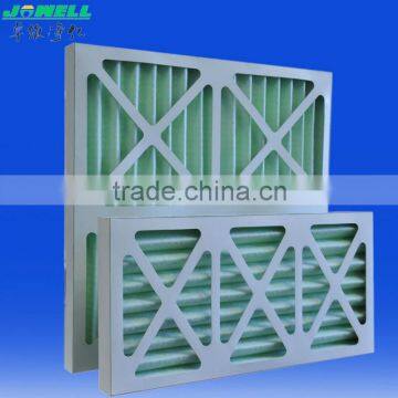 ISO CE SGS metal mesh pleated metal/paper frame primary air filter