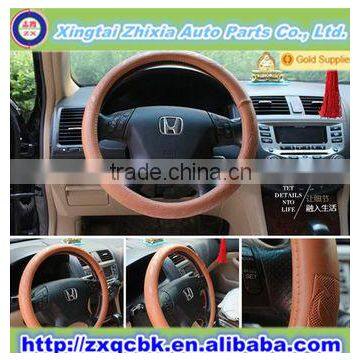 Imitation leather steering wheel cover/cheap steering wheel cover made in China