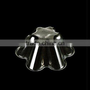 Plastic PET Clear Snow Cone Shave Ice Flower Cup