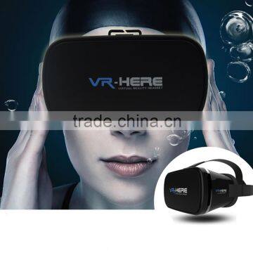 2016 New Model vr Glasses 3d and vr Headset for Smart Phone VR HERE