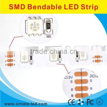 convenient s shape rgb led flexible strip for mini alphabet letters bendable