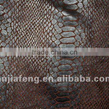 brown bronzing suede new design warp knitting suede