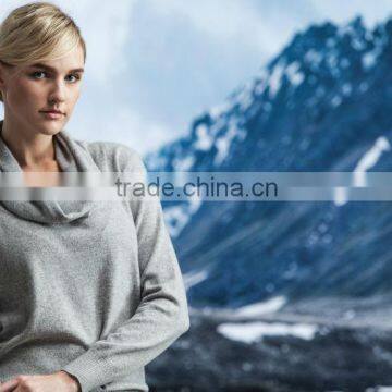 2014 New Fashion Women Knitting Pure Cashmere Big Round Neck Pullover photo-4