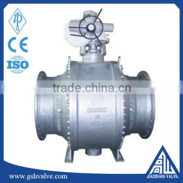 factory supply electrical forged steel fixed ball valve with large caliber