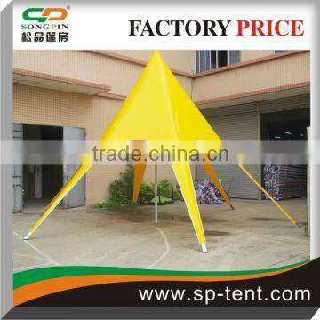 Hot sale 8m yellow outdoor party event star shape garden sauna tent