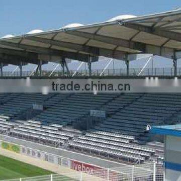 Alternative permanent steel grandstand for stadium field