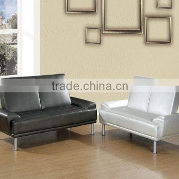 Simple design leather sofa bed with comfortable