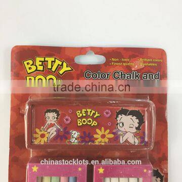 Non-toxic Color Chalk And Eraser Set