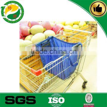 Alibaba china made Foldable reusable shopping bag for trolley super market shopping cart bag