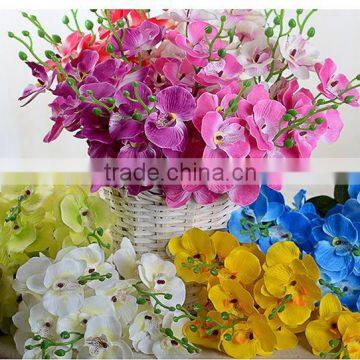 LF441 indoor decor colorful artificial orchid bush