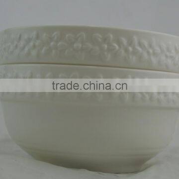 wholesale product beutiful bone china embossed round edge bowl .cheap porcelain round edge bowl,beautiful bowl